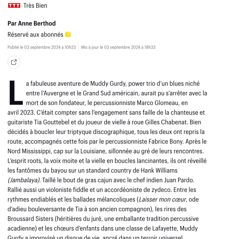 article télérama Seven