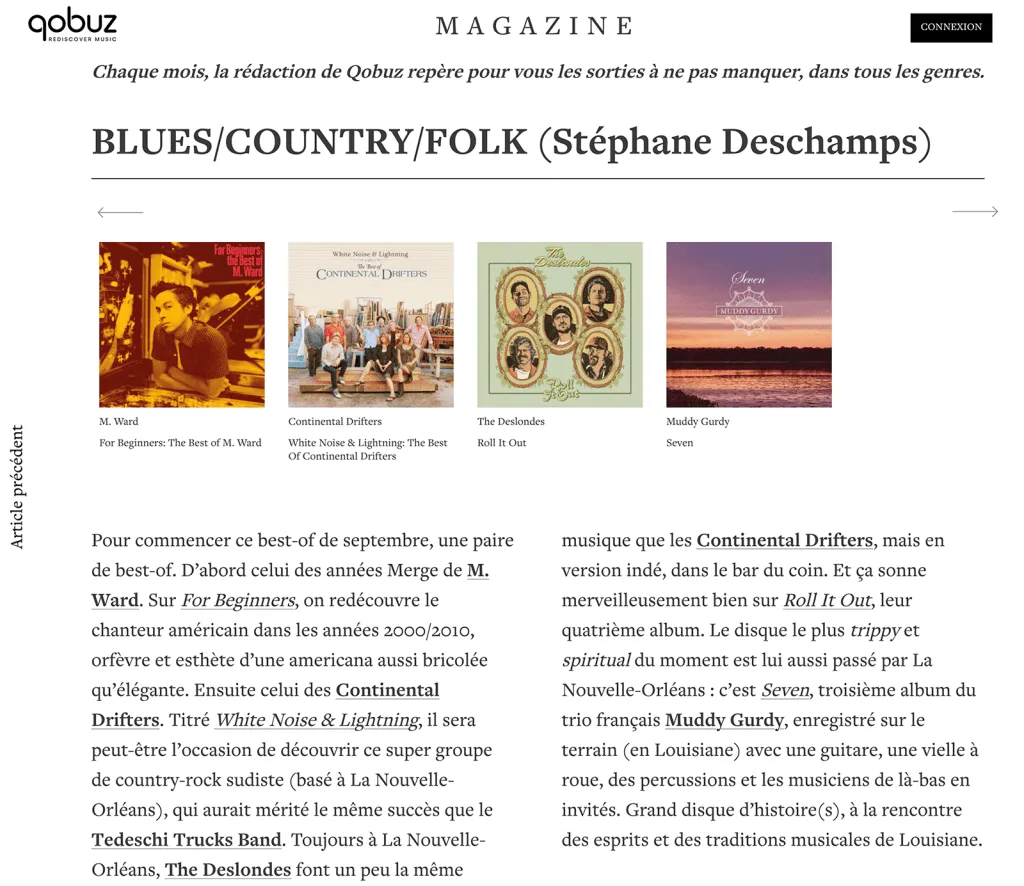chronique Qobuz - Stéphane Deschamps
